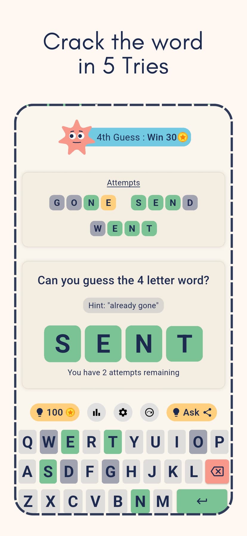 WordLeague Daily Riddle Puzzle screenshot 2 - screenshot