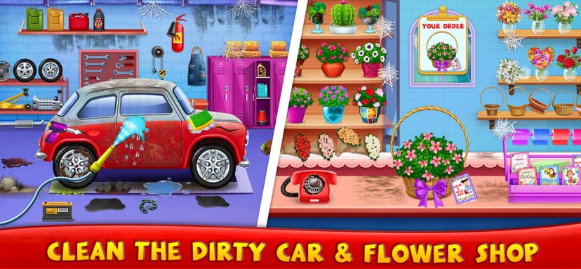 Messy House Cleaning Games screenshot 10 - screenshot