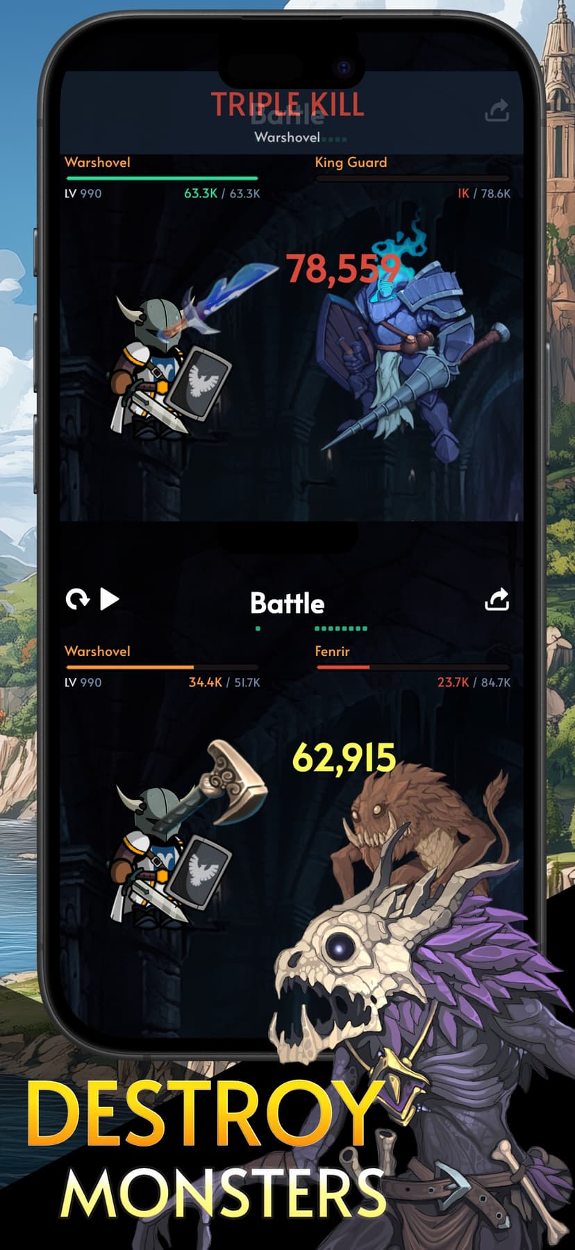 Warshovel: Idle RPG screenshot 1 - screenshot