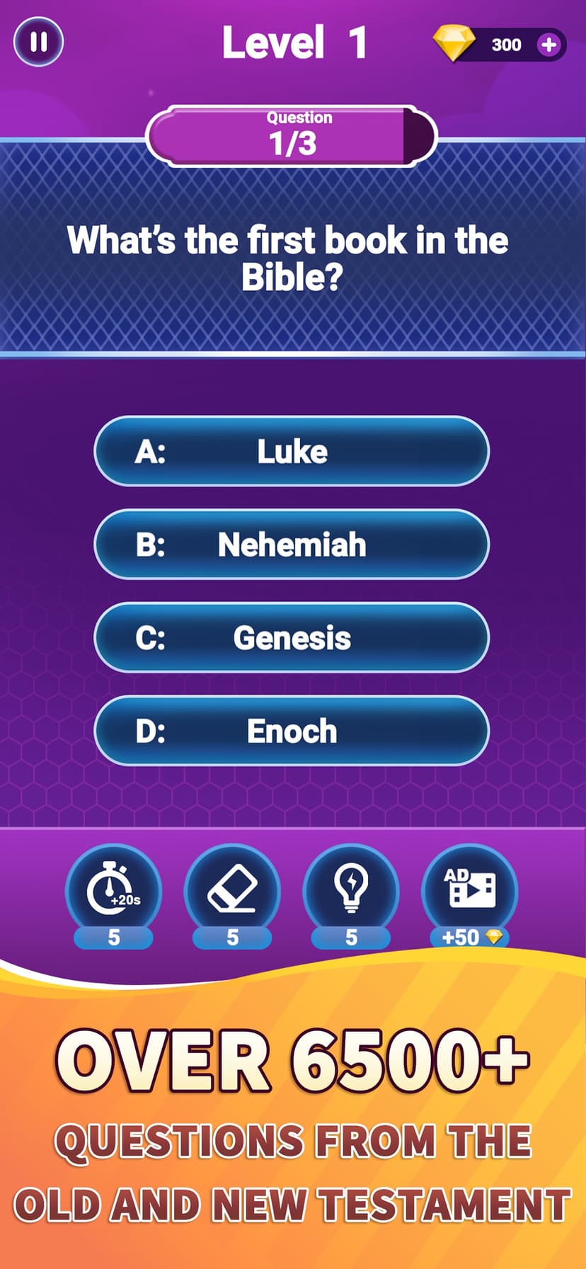 Bible Trivia - Bible Quiz Game screenshot 2 - screenshot