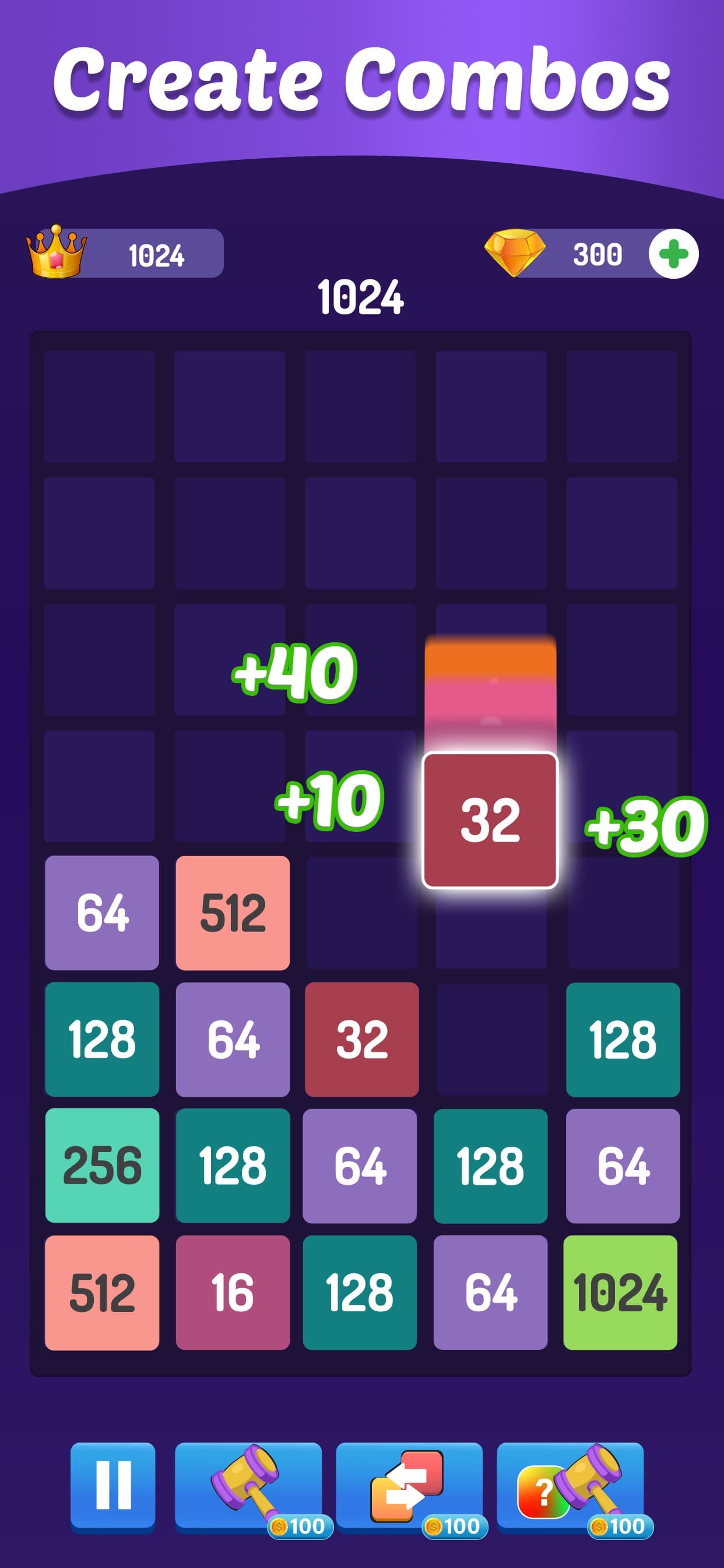 Match the Number - 2048 Game screenshot 1 - screenshot
