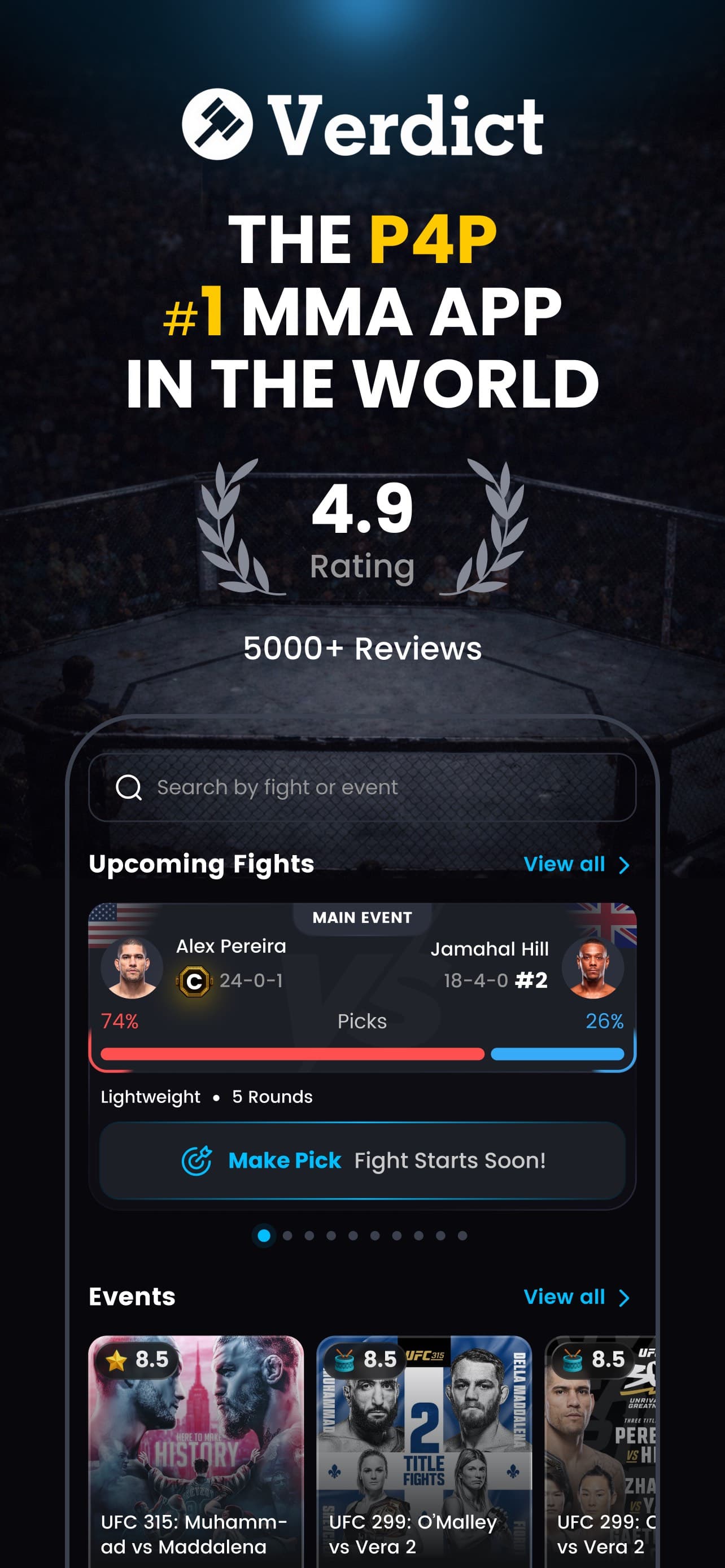 Verdict MMA Picks & Scoring screenshot 1 - screenshot