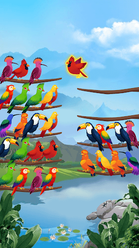 Bird Sort - Color Puzzle screenshot 1 - screenshot
