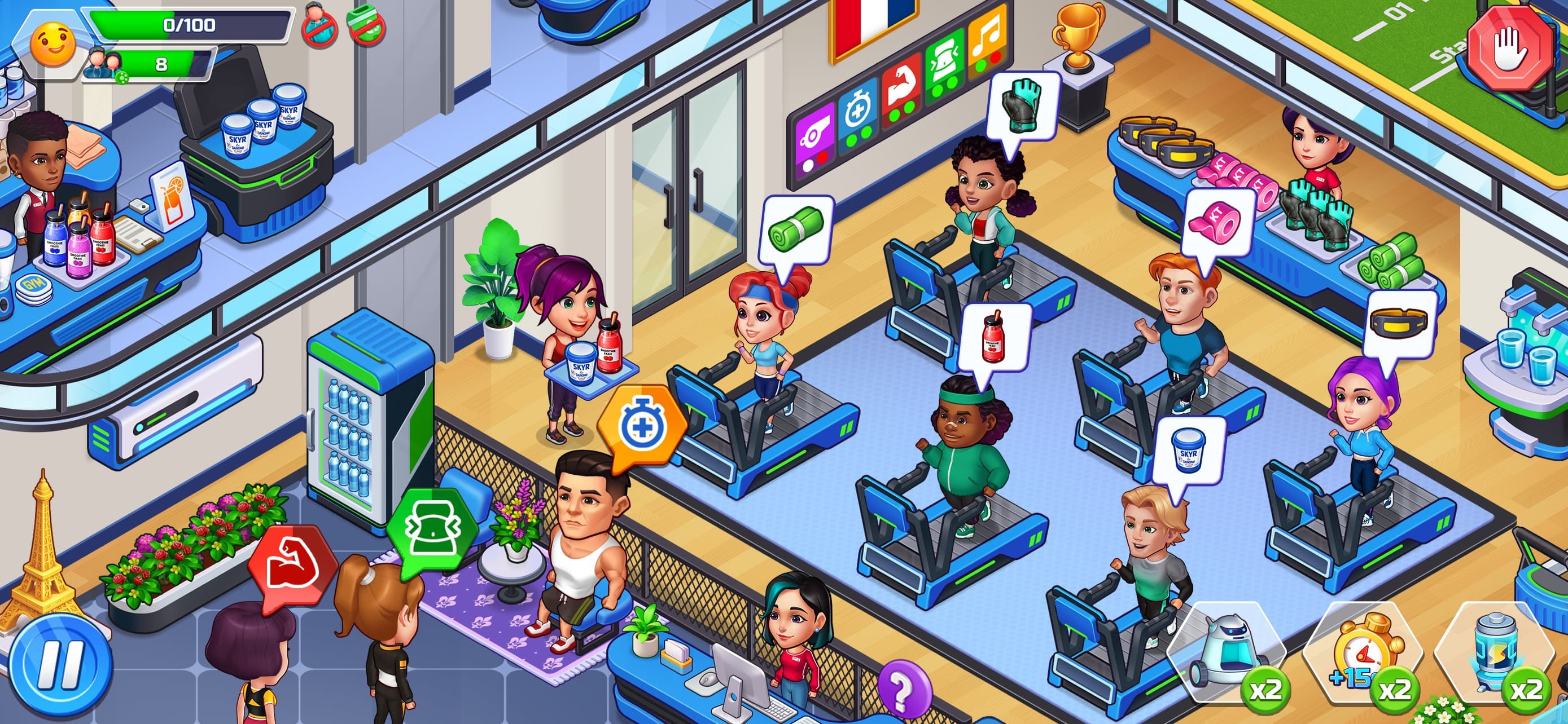 Happy Fitness: Gym Game screenshot 1 - screenshot