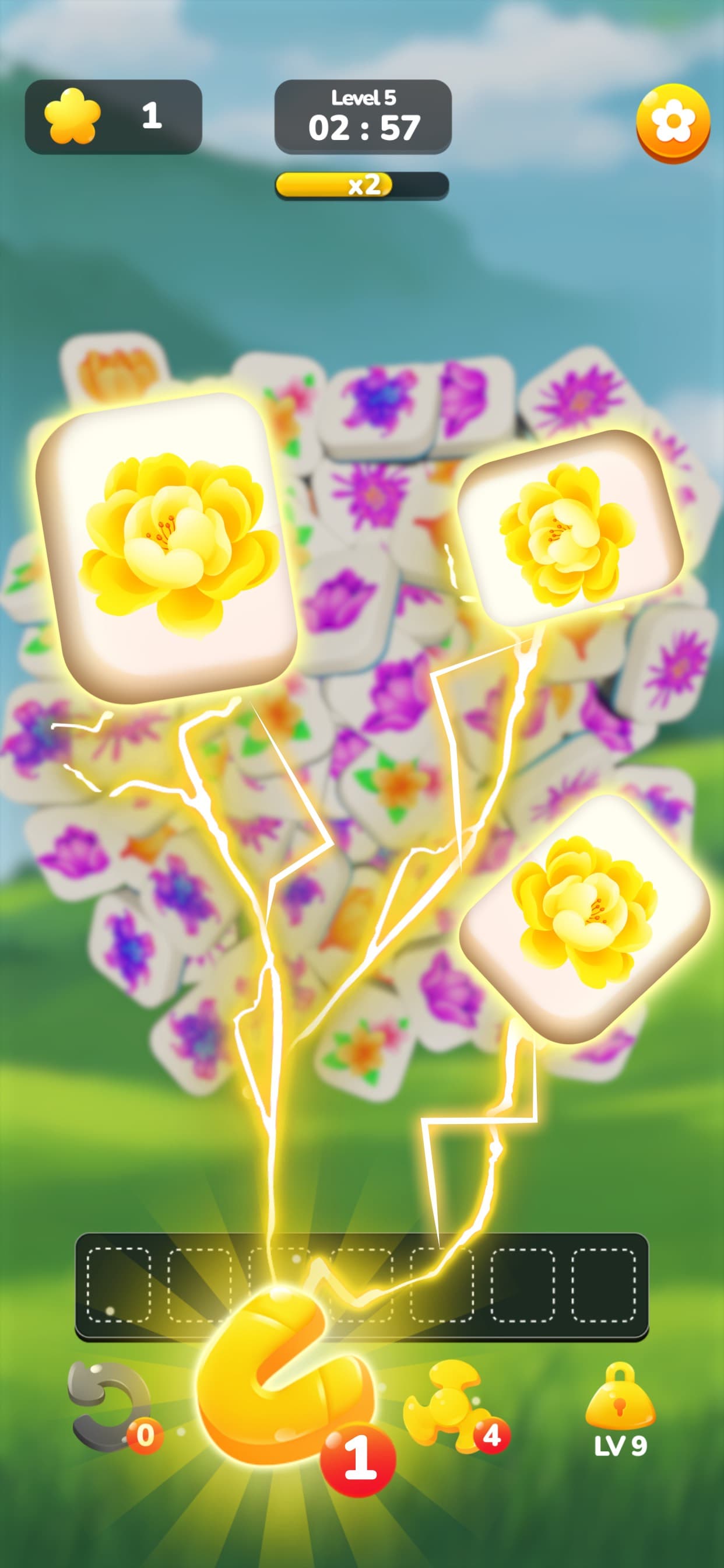 Flower Match Frenzy screenshot 1 - screenshot