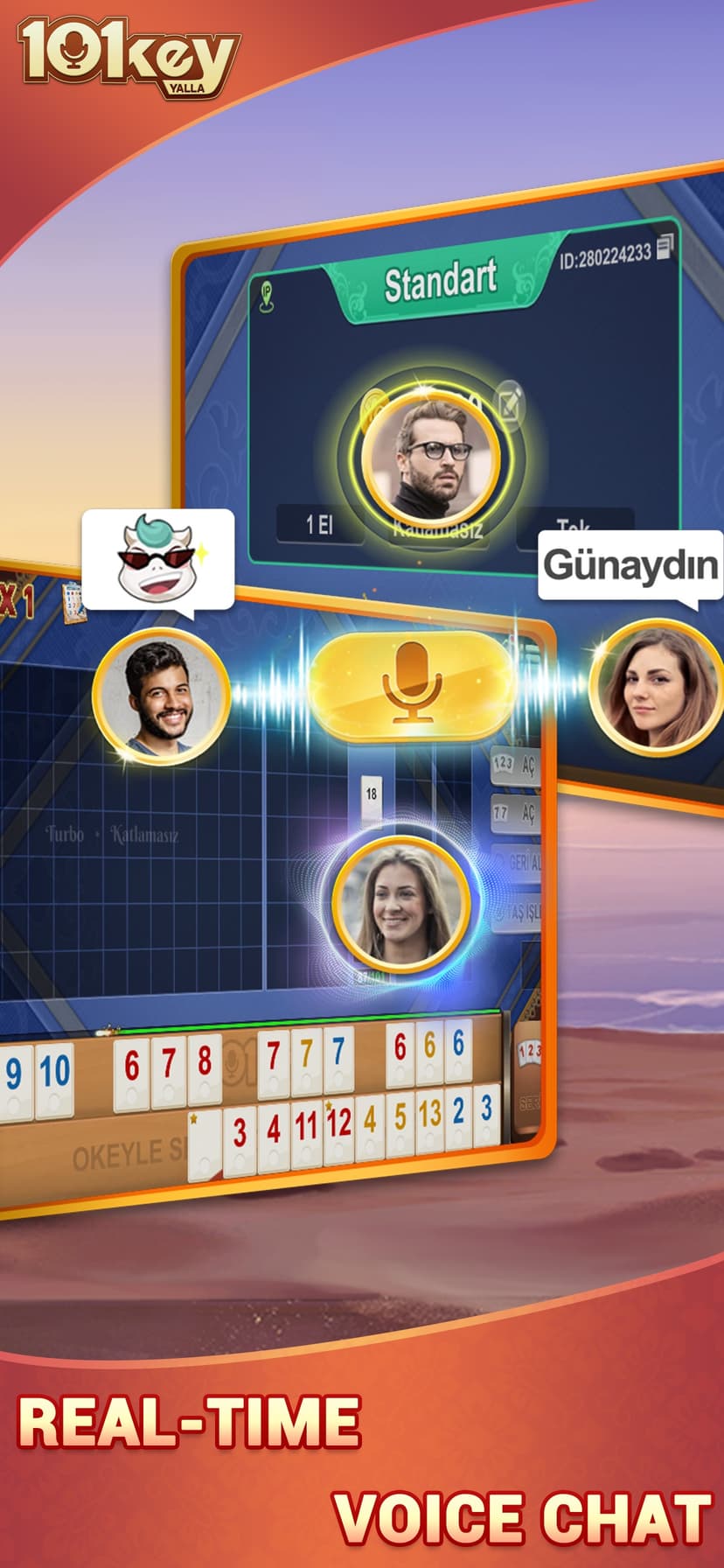 101 Okey Yalla: Live & Chat screenshot 1 - screenshot