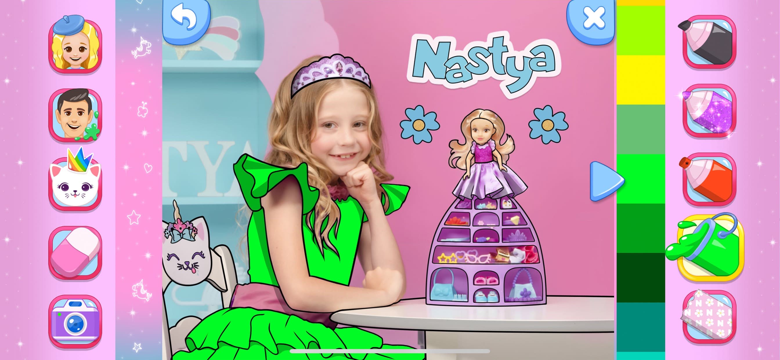 Like Nastya Coloring Book screenshot 3 - screenshot