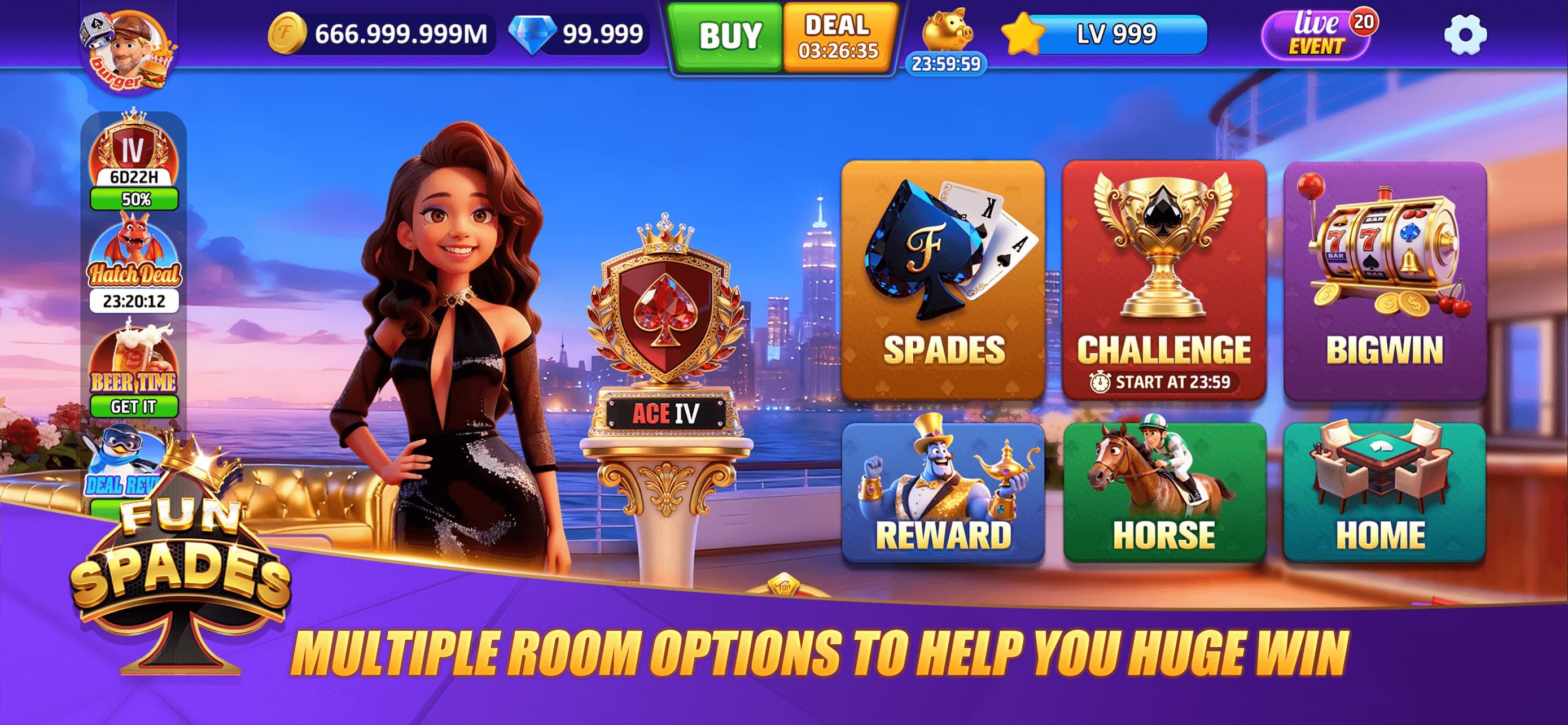 Fun Spades Card Game screenshot 1 - screenshot