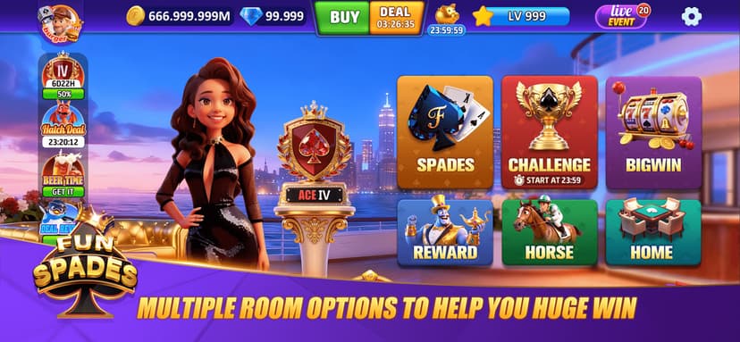 Fun Spades Card Game screenshot 1 - screenshot