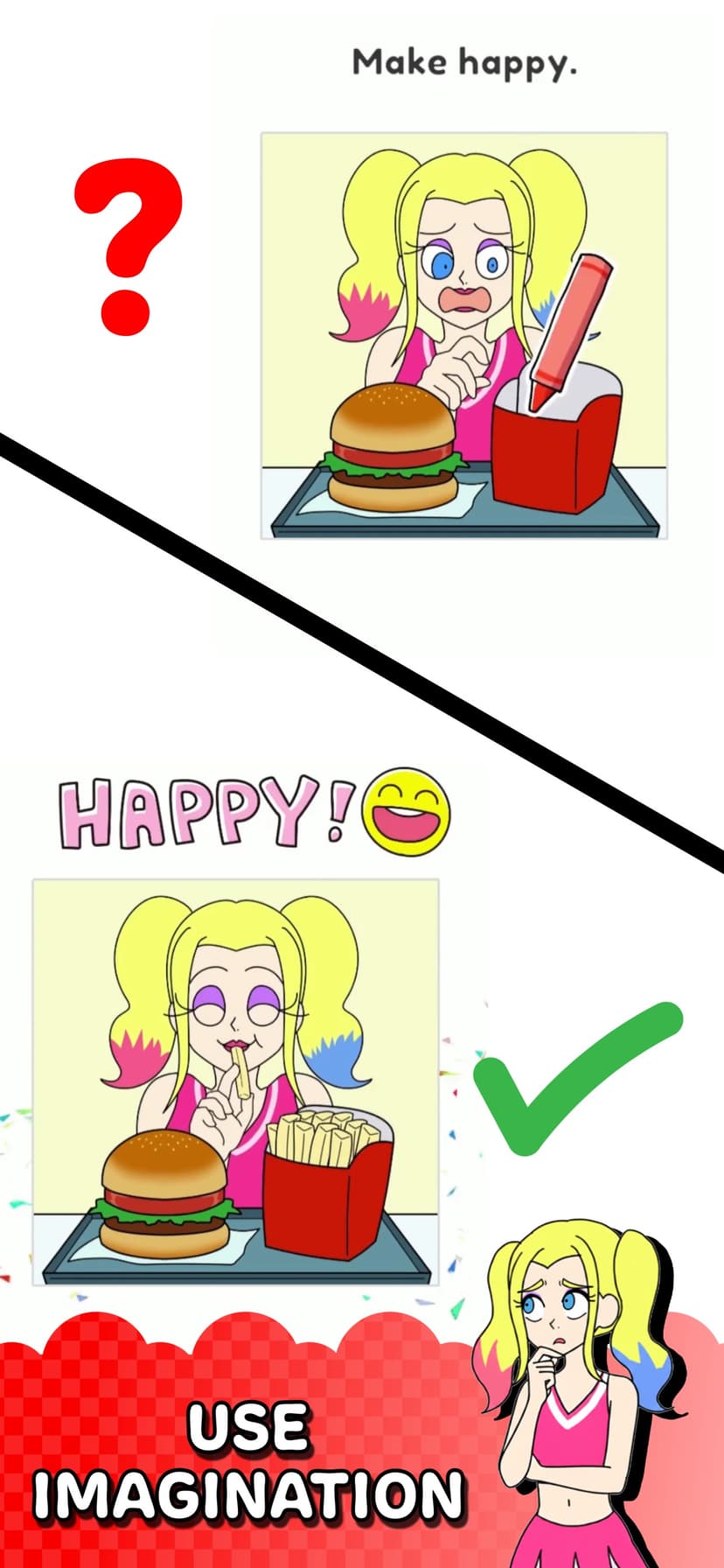 Draw Happy Queen - Smile Game screenshot 2 - screenshot
