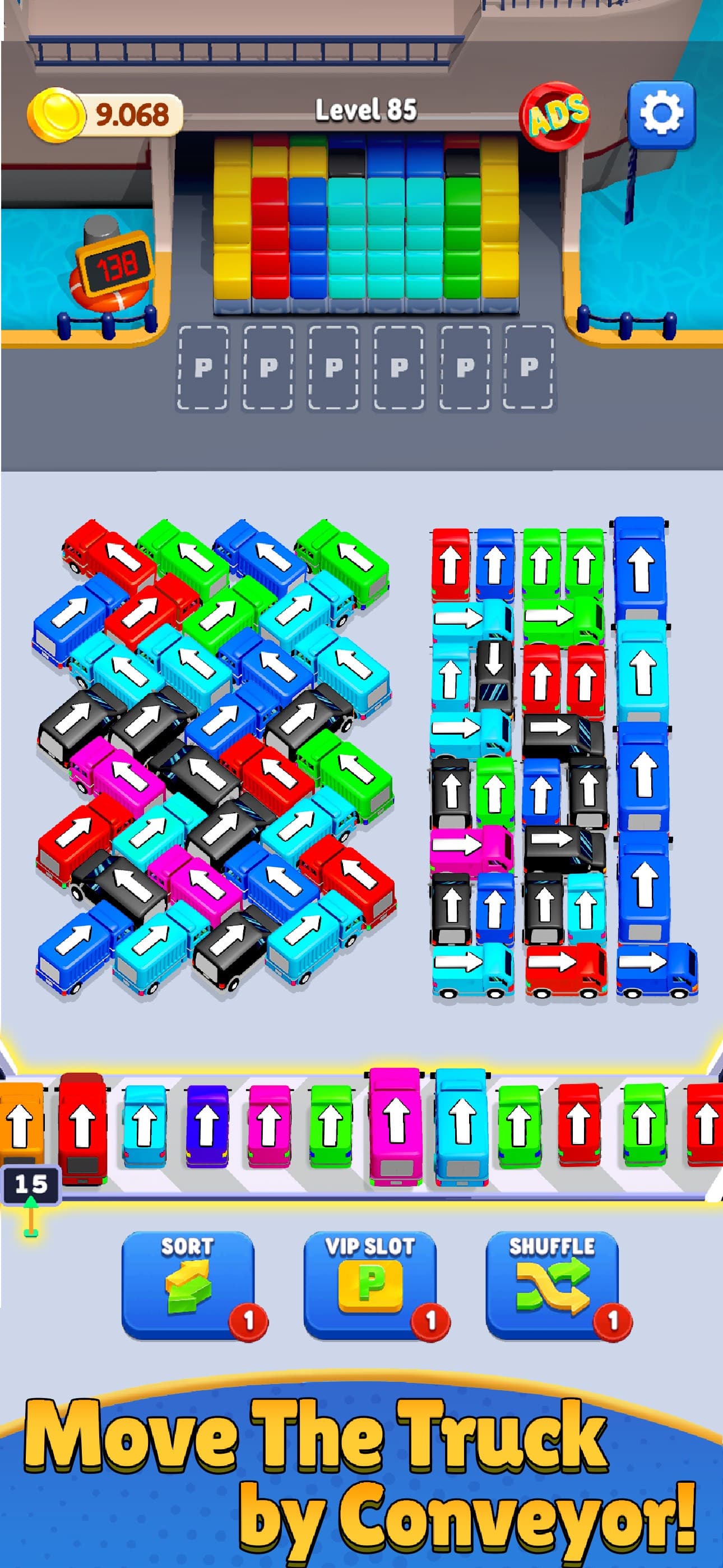 Truck Sort: Color Frenzy screenshot 1 - screenshot