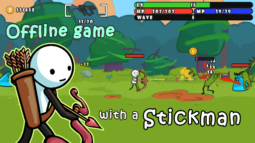 One Gun Stickman offline games screenshot 9 - screenshot