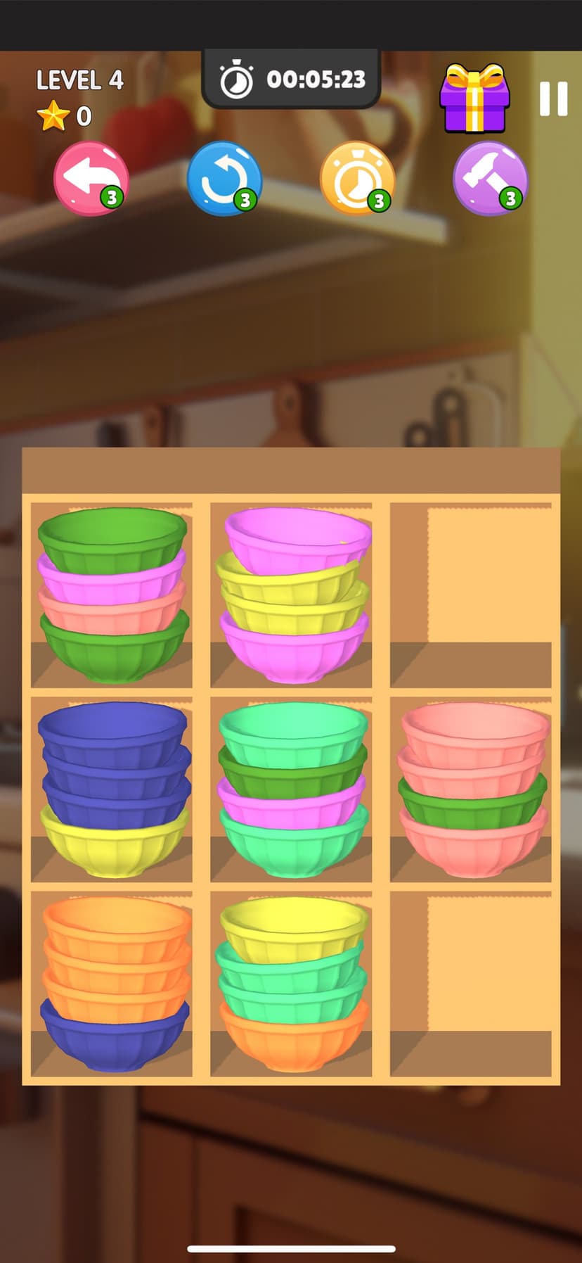 Bowl Sort Bonanza Match Game screenshot 1 - screenshot