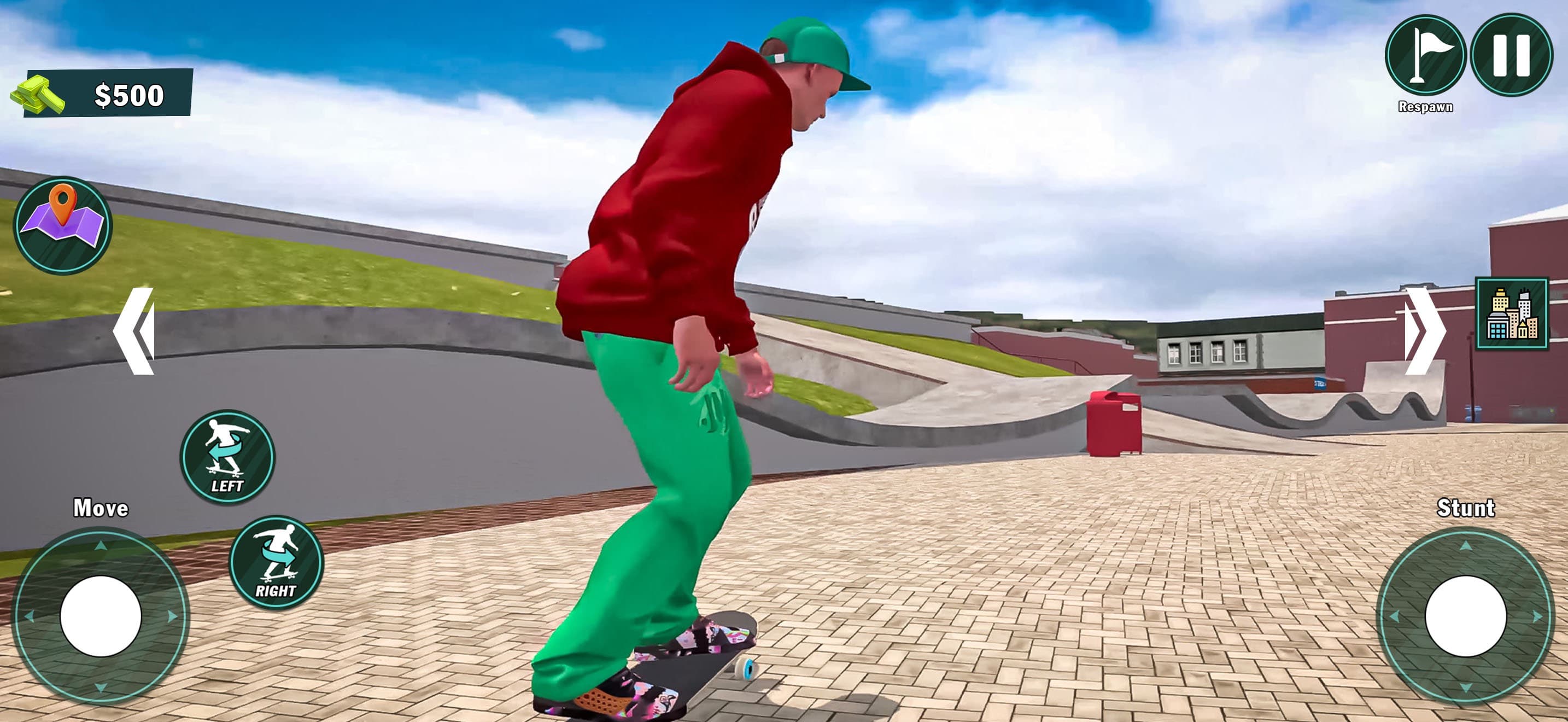 Skate Simulator Snow Flip Game screenshot 3 - screenshot