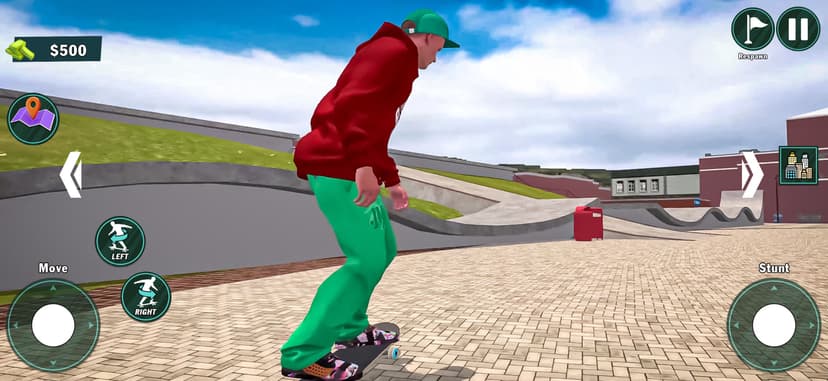 Skate Simulator Snow Flip Game screenshot 3 - screenshot