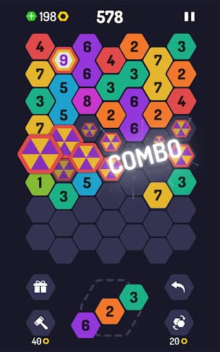 UP 9 Hexa Puzzle! Merge em all screenshot 3 - screenshot