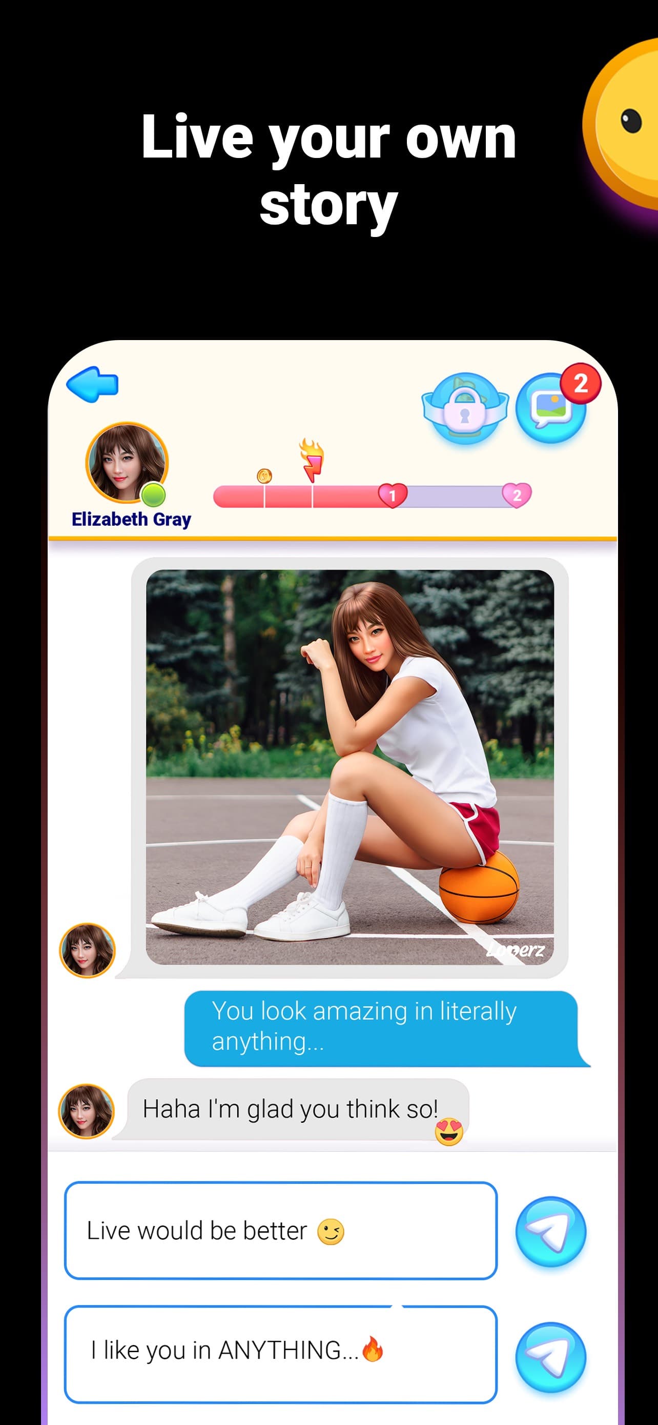 Loverz: Virtual love stories screenshot 1 - screenshot