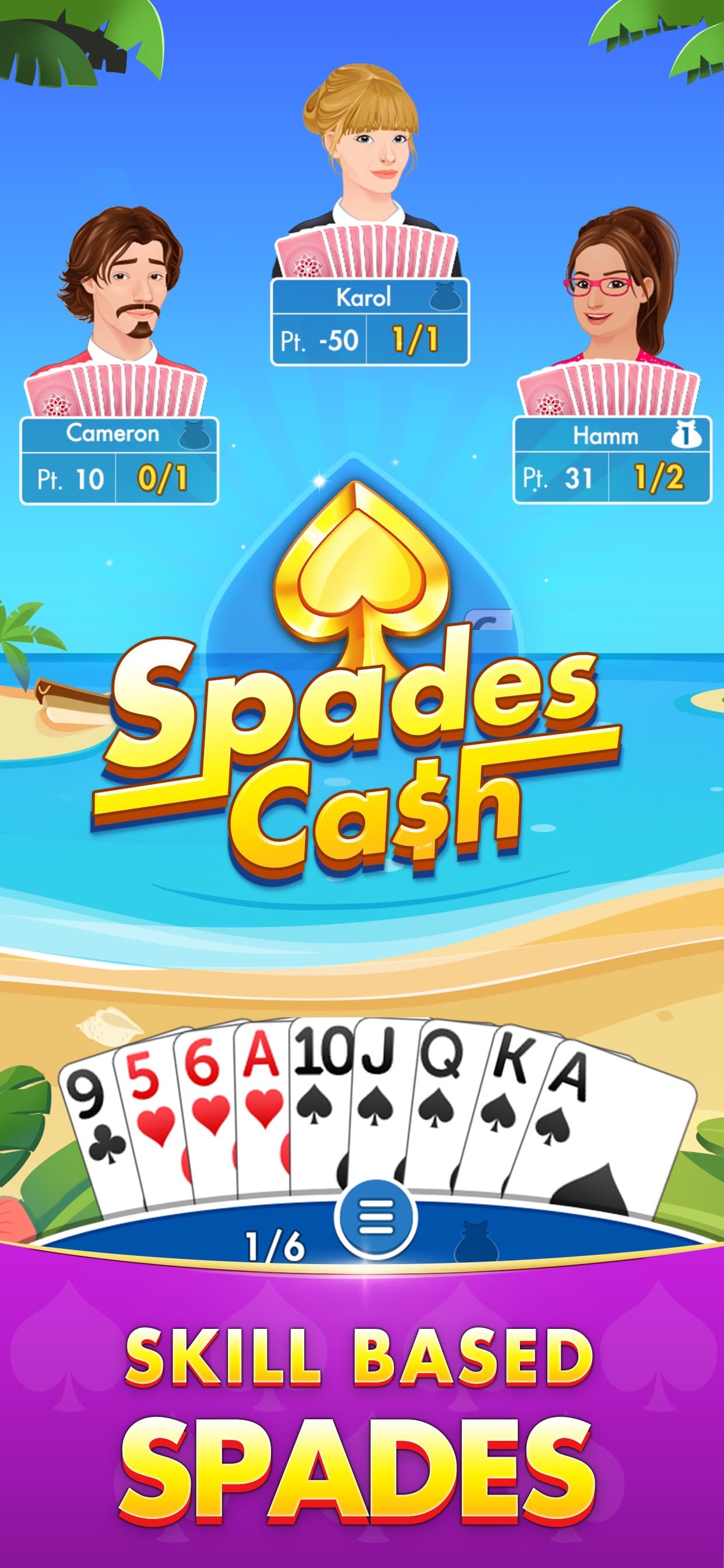 Spades Cash - Win Real Prize screenshot 1 - screenshot