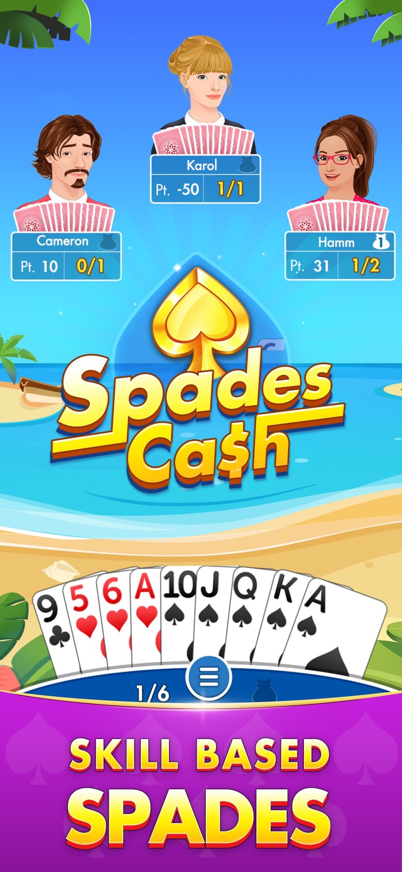 Spades Cash - Win Real Prize screenshot 1 - screenshot