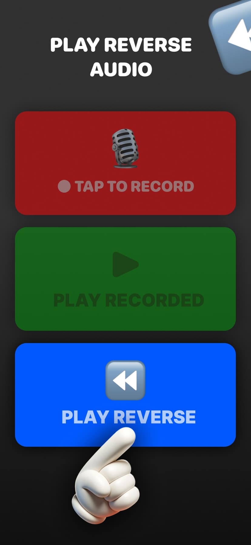 Reverse Singing screenshot 2 - screenshot
