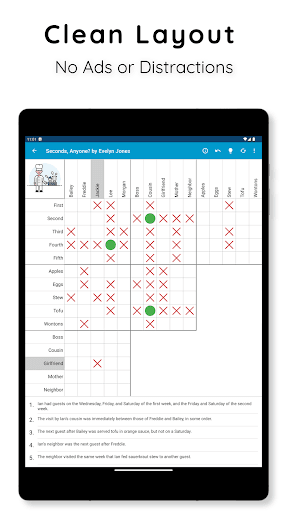 HARD Penny Dell Logic Problems screenshot 8 - screenshot