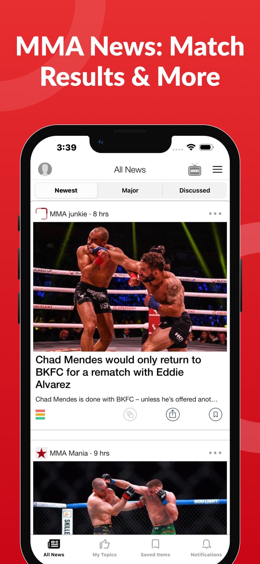 MMA News: Match Results & More screenshot 1 - screenshot