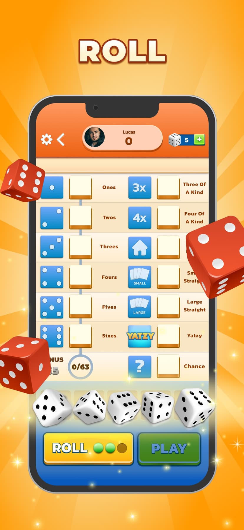 Yatzy - The Classic Dice Game screenshot 1 - screenshot