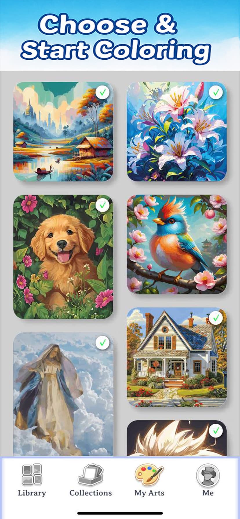 Oil Painting Paint by Number screenshot 1 - screenshot