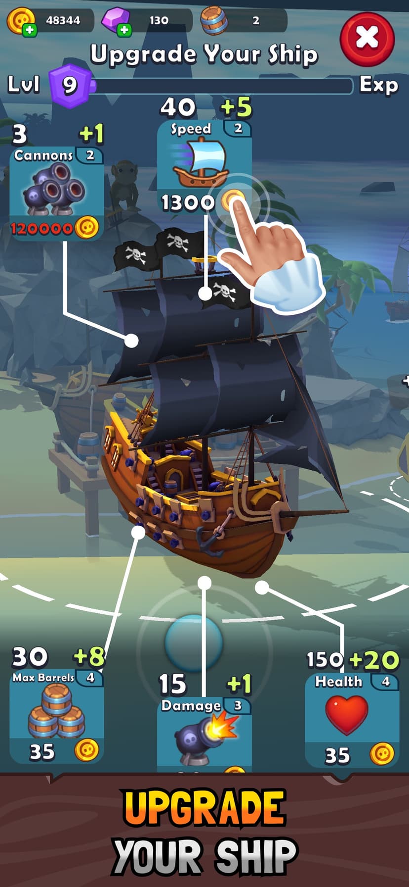 Pirate Raid: Caribbean Battle screenshot 4 - screenshot