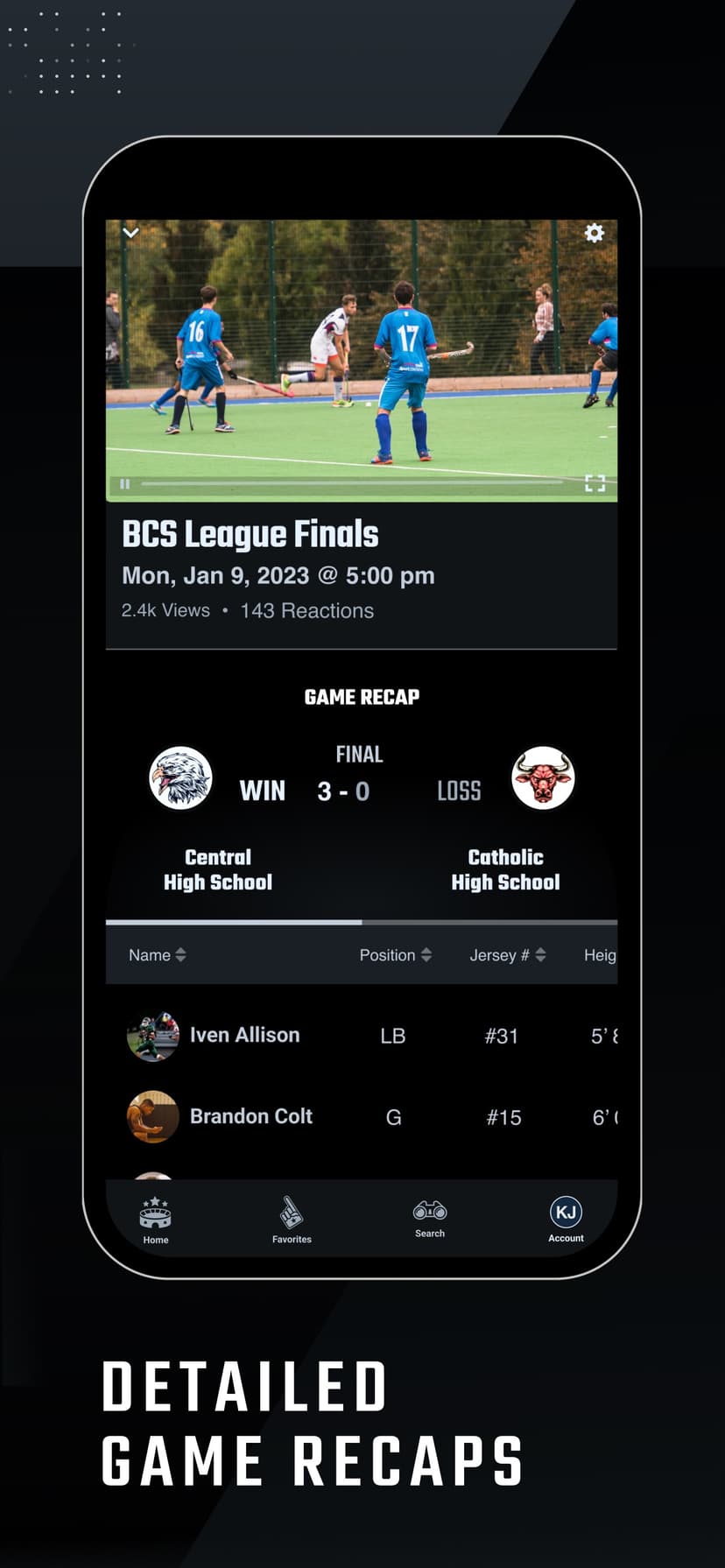 Hudl Fan: Find. Watch. Follow. screenshot 5 - screenshot