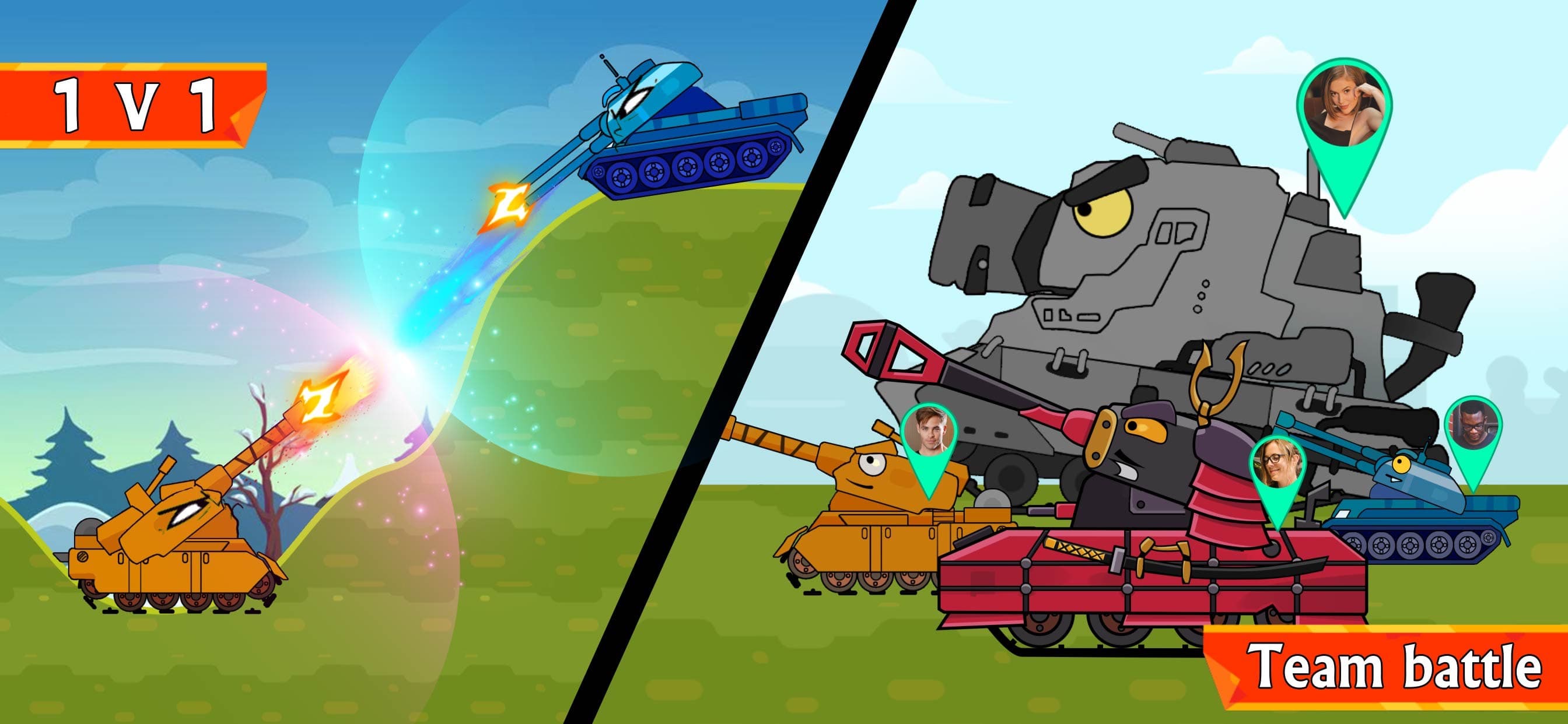 Tank Heroes-Tank Games, Tanks screenshot 4 - screenshot