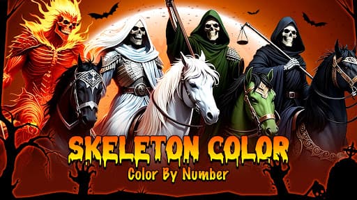 Dark Skeleton Color by number screenshot 24 - screenshot