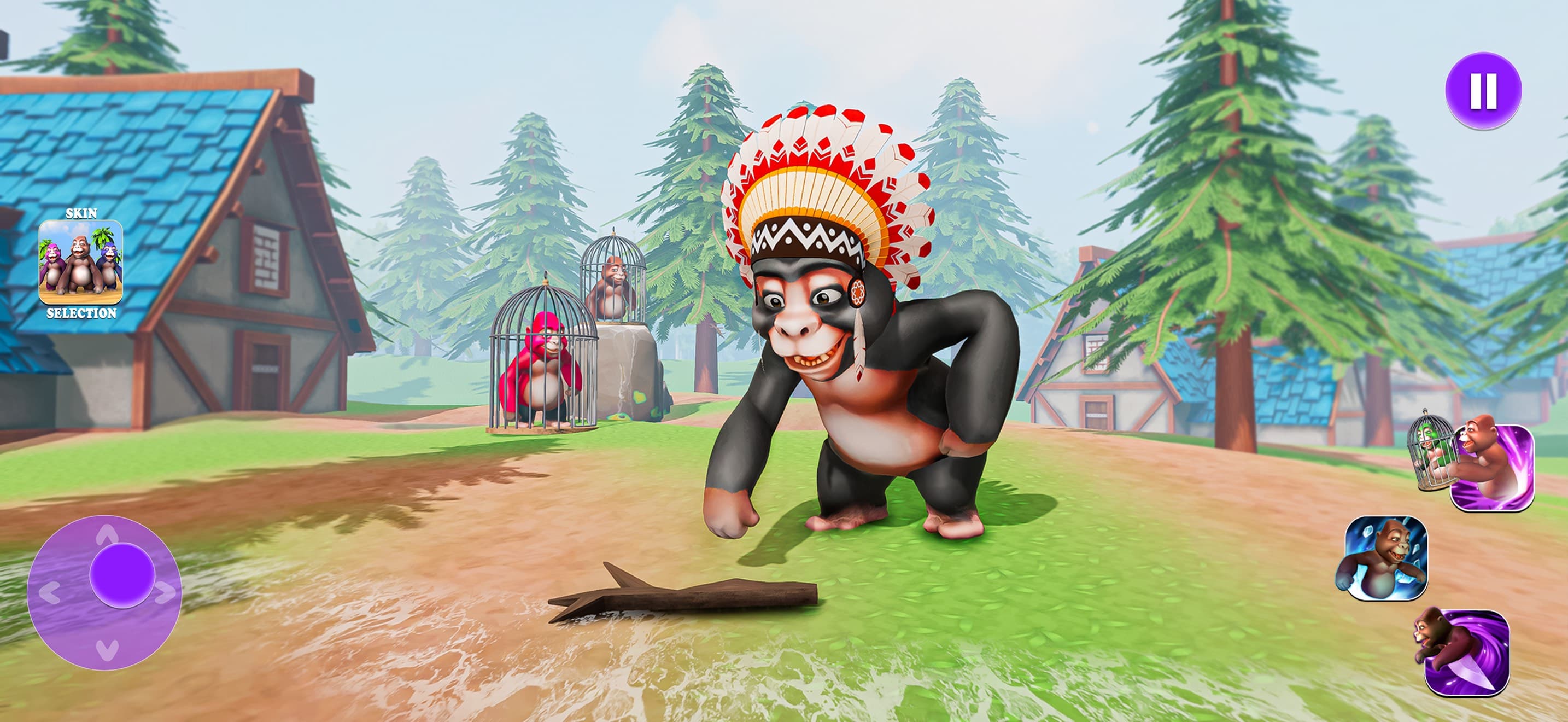 Gorilla Hide And Seek Mob Game screenshot 1 - screenshot