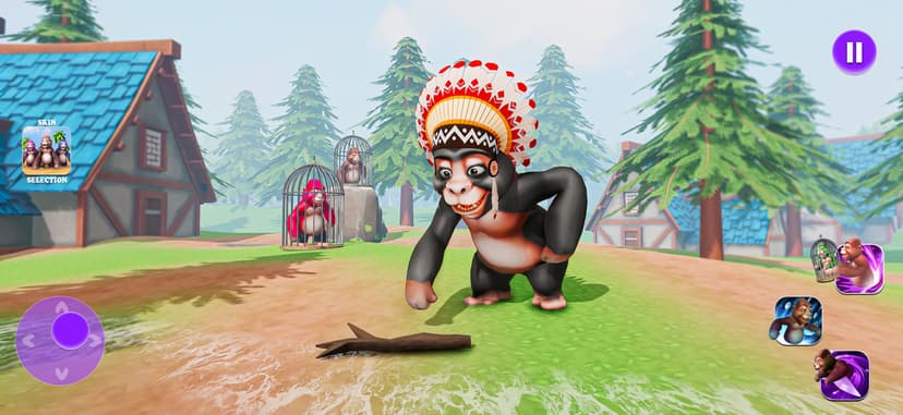Gorilla Hide And Seek Mob Game screenshot 1 - screenshot