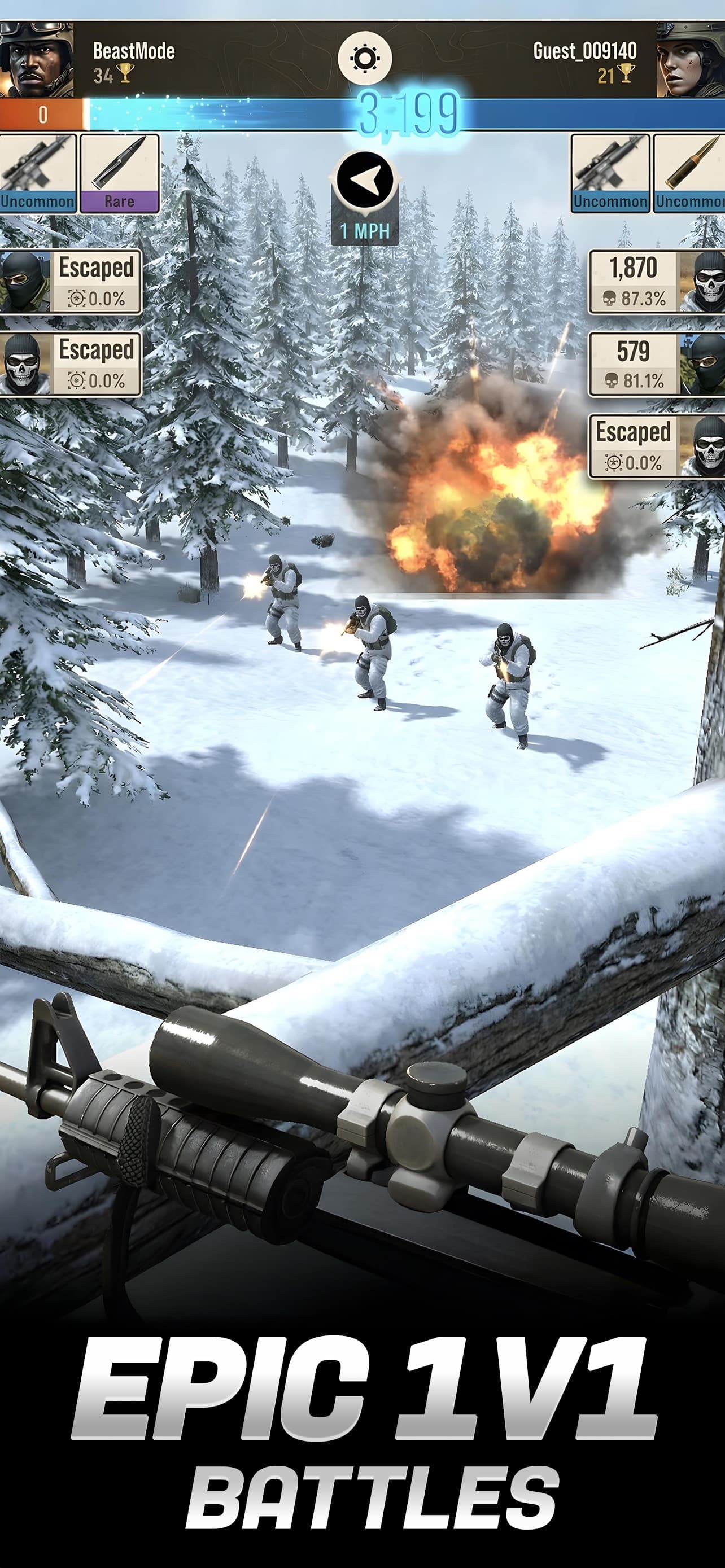 Sniper Battle: 3D Shooter Game screenshot 1 - screenshot