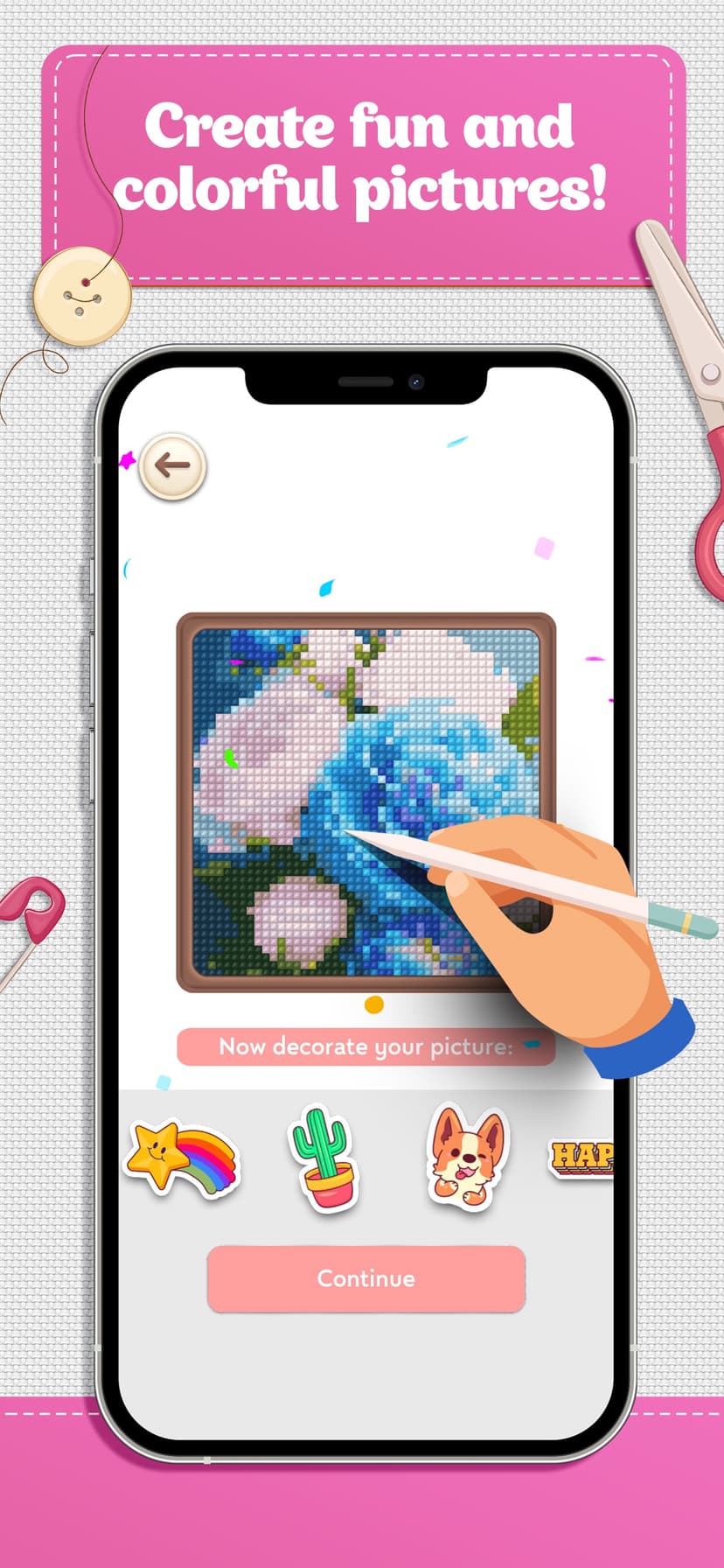 Cross Stitch Coloring Art screenshot 3 - screenshot