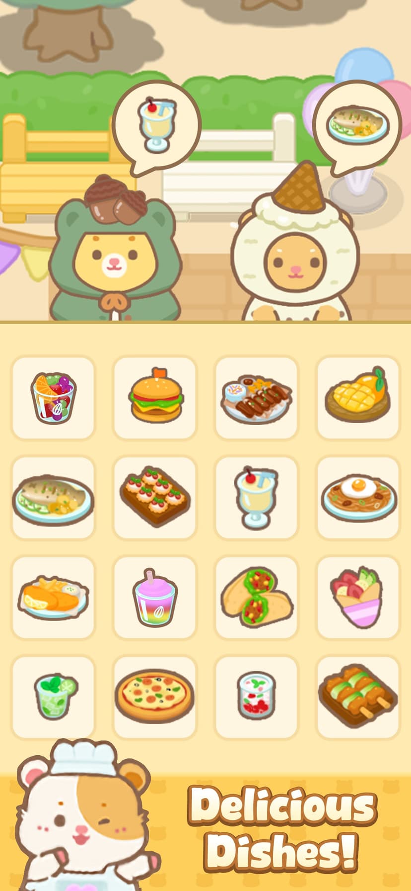 Ham's Kitchen : Cute Food Game screenshot 6 - screenshot