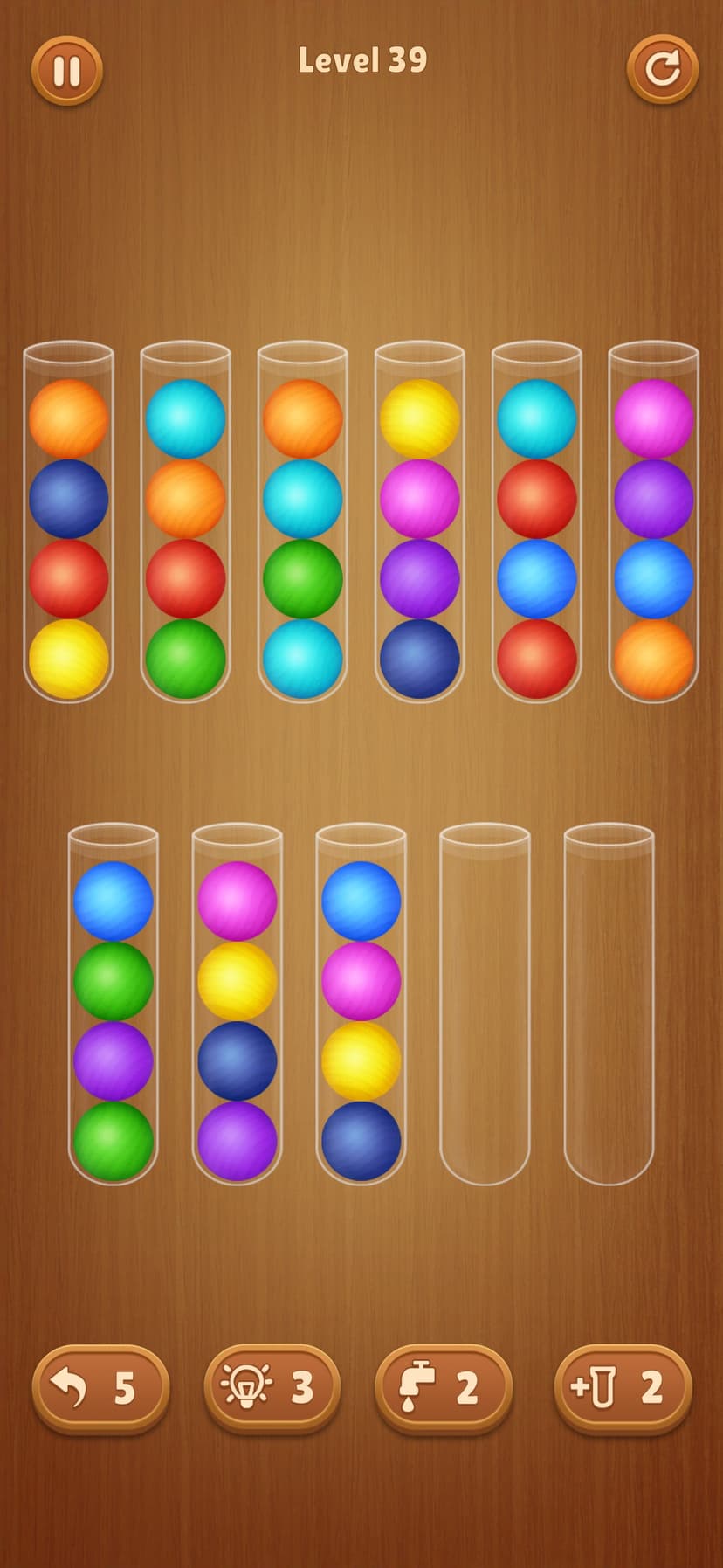 Color Ball Sort Wooden Puzzle screenshot 7 - screenshot