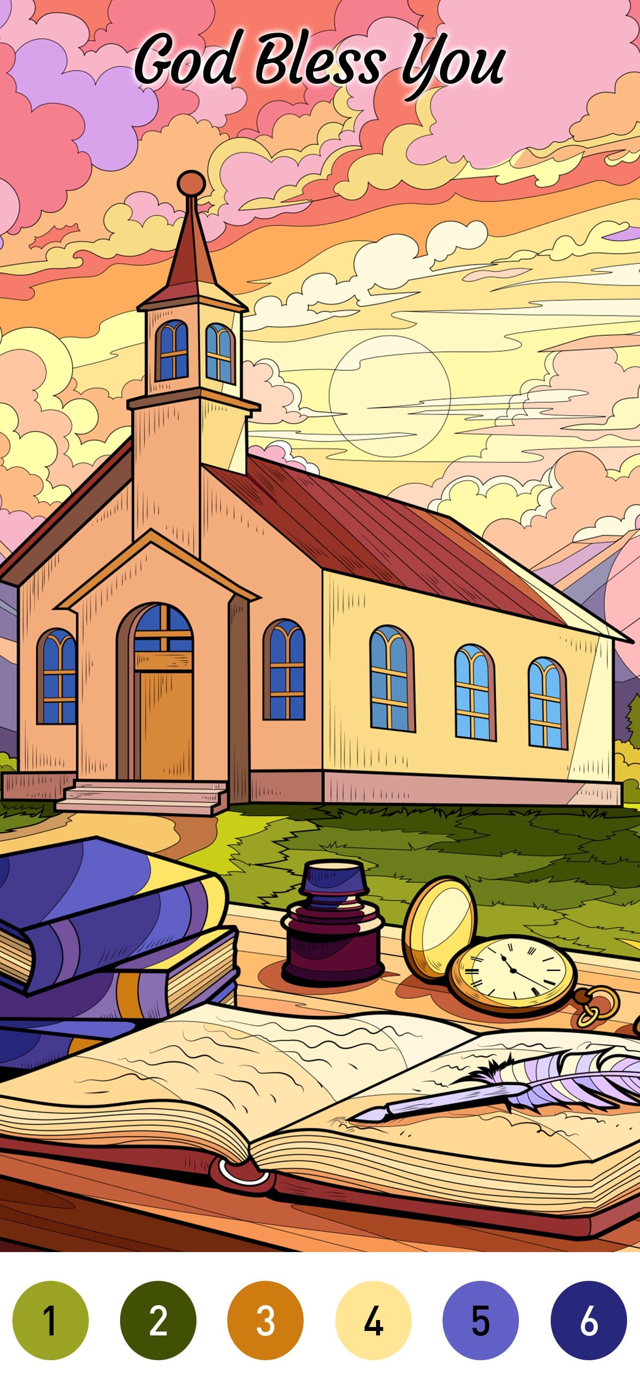 Bible Color Paint By Number screenshot 2 - screenshot