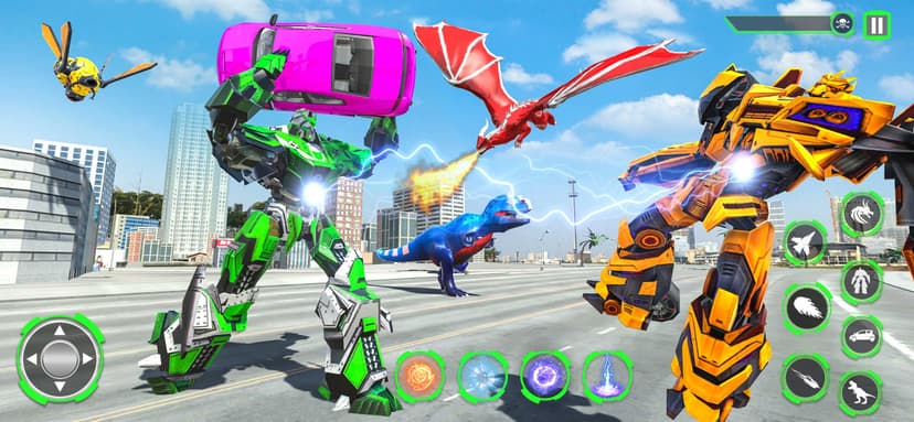 Wild Dino Robot Transform Game screenshot 4 - screenshot