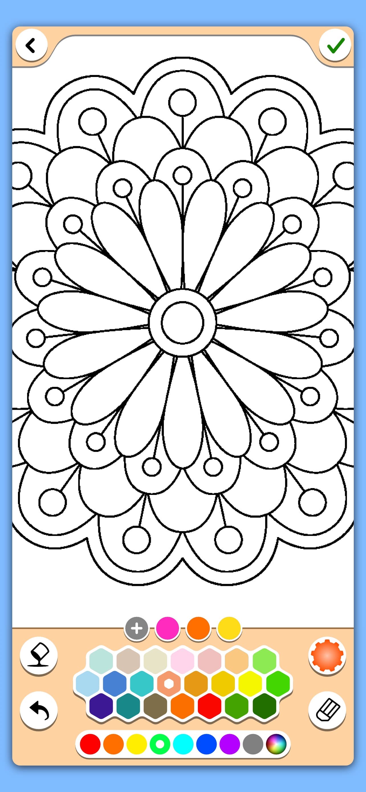 Mandala Coloring Pages Game screenshot 3 - screenshot