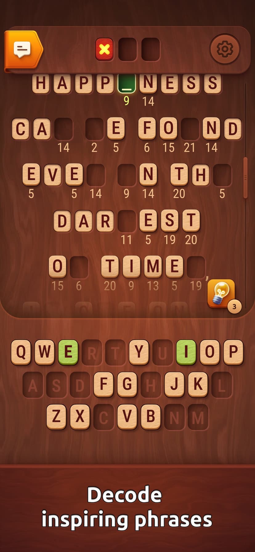 Colorwood Words - Cryptogram screenshot 2 - screenshot
