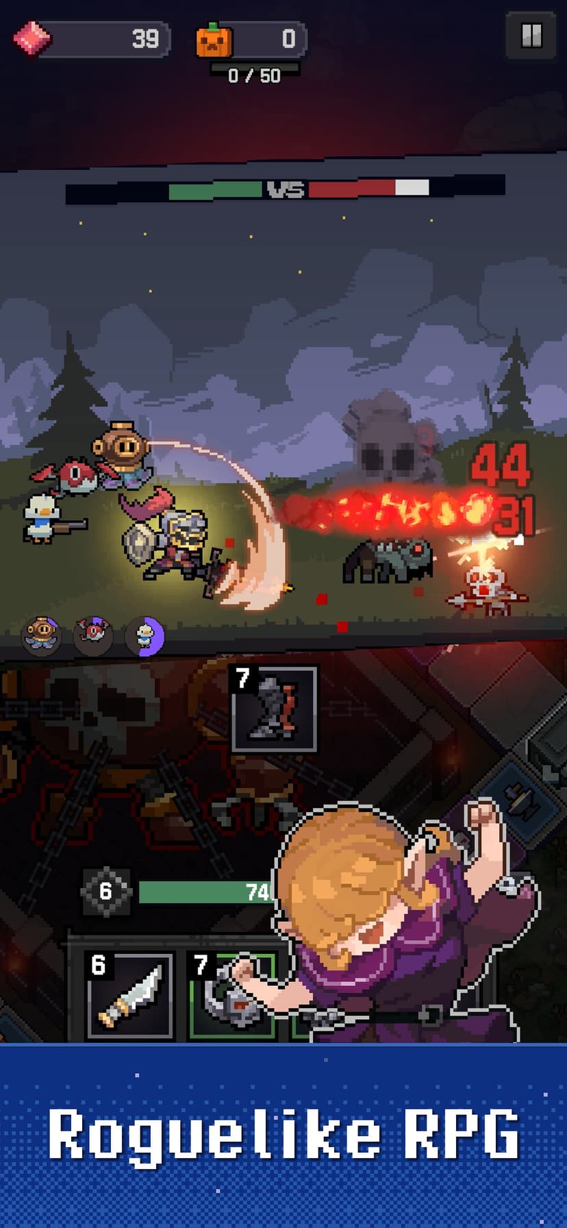 Heroll : Dice Roguelike screenshot 1 - screenshot