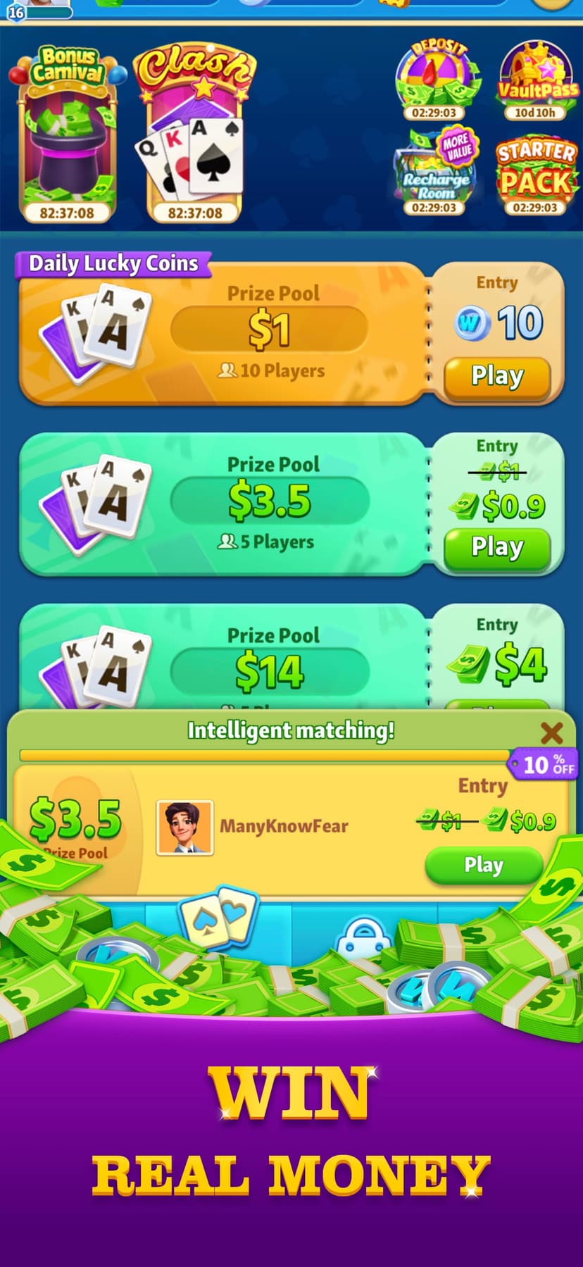 Solitaire Arena - Win Cash screenshot 4 - screenshot
