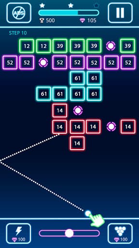 Bricks Breaker Deluxe screenshot 1 - screenshot