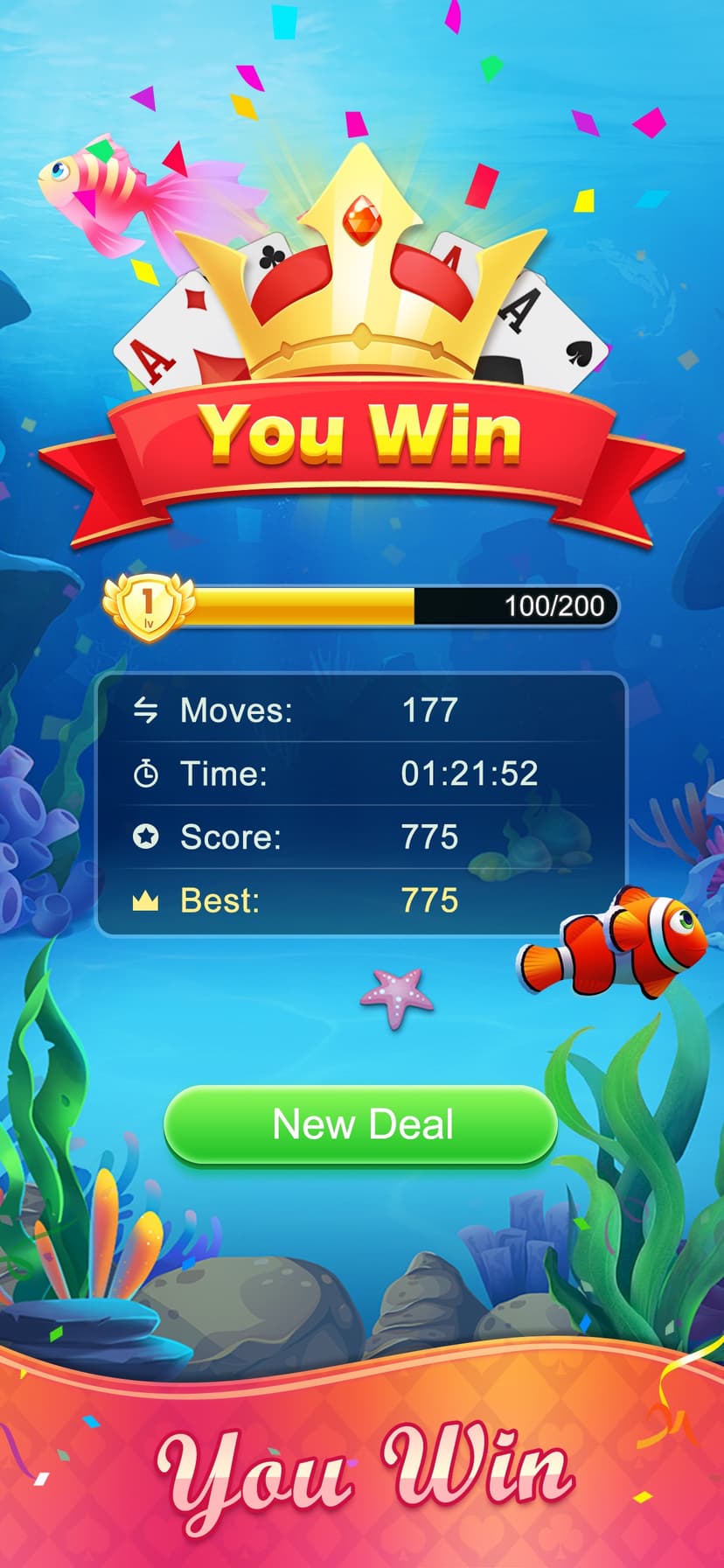 Solitaire Fish Klondike screenshot 4 - screenshot