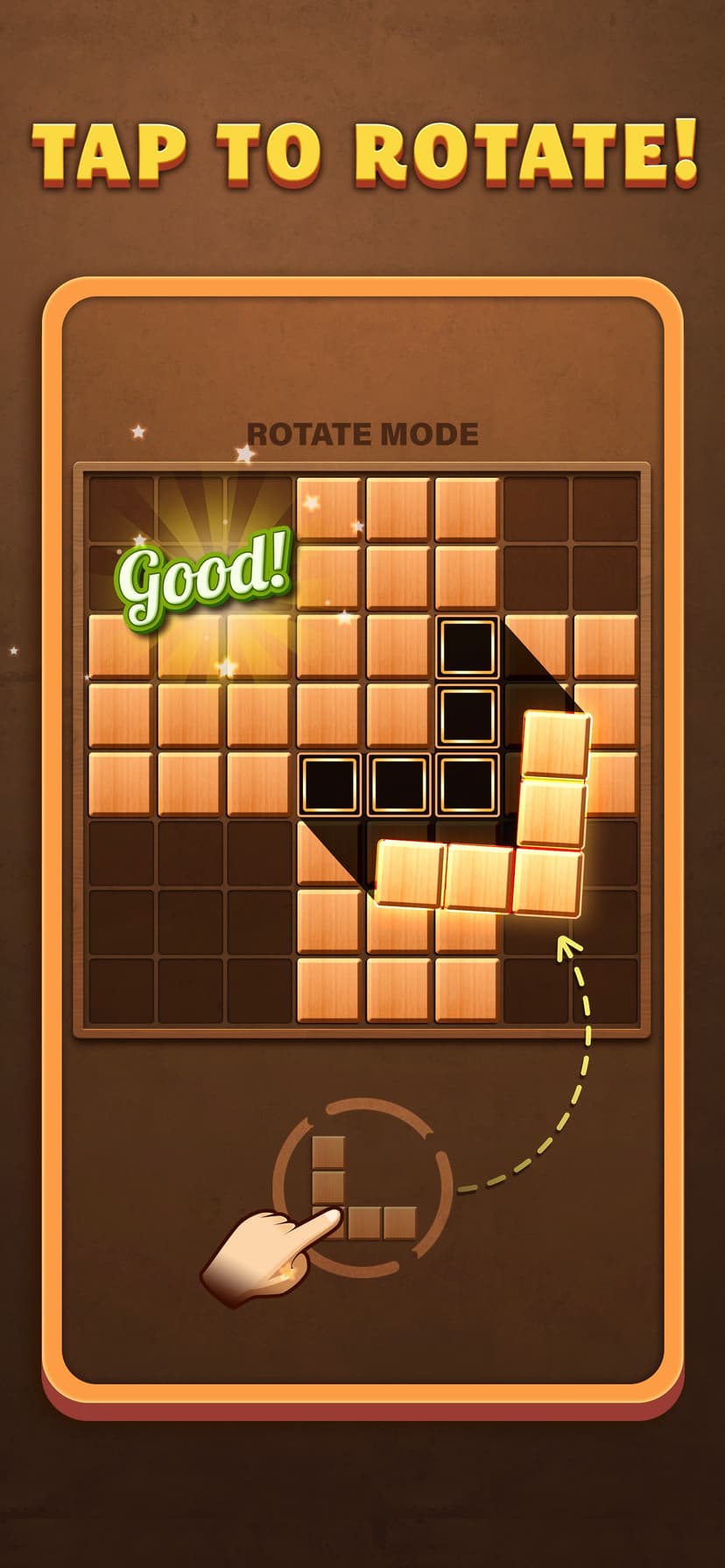 Fill Wooden Block Puzzle 8x8 screenshot 1 - screenshot