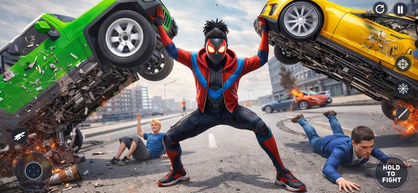 Amazing Rope Hero Spider Games screenshot 4 - screenshot