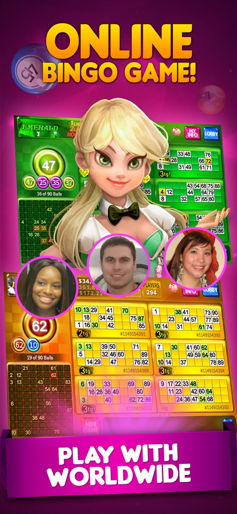 Bingo 90 Live : Vegas Slots screenshot 2 - screenshot