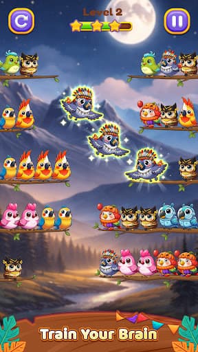 Bird Sort 3: Color Puzzle screenshot 1 - screenshot